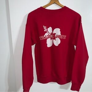 Vintage Trader Joe’s Red Crewneck Sweatshirt Size Small